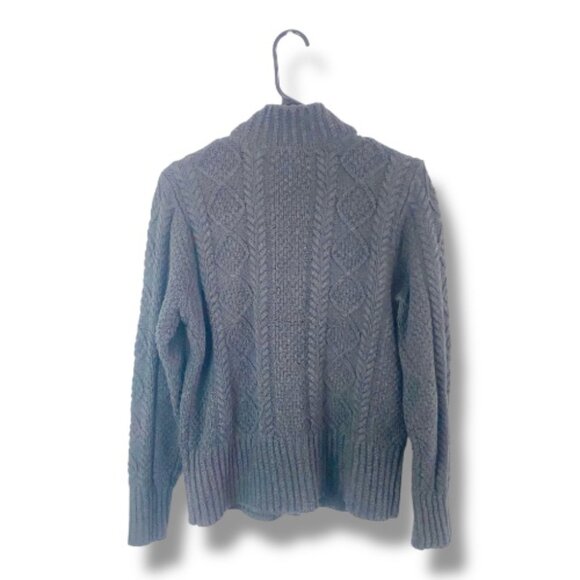 LL Bean Signature Cable Knit Cardigan – Timeless Texture in Pure Cotton - Picture 4 of 17